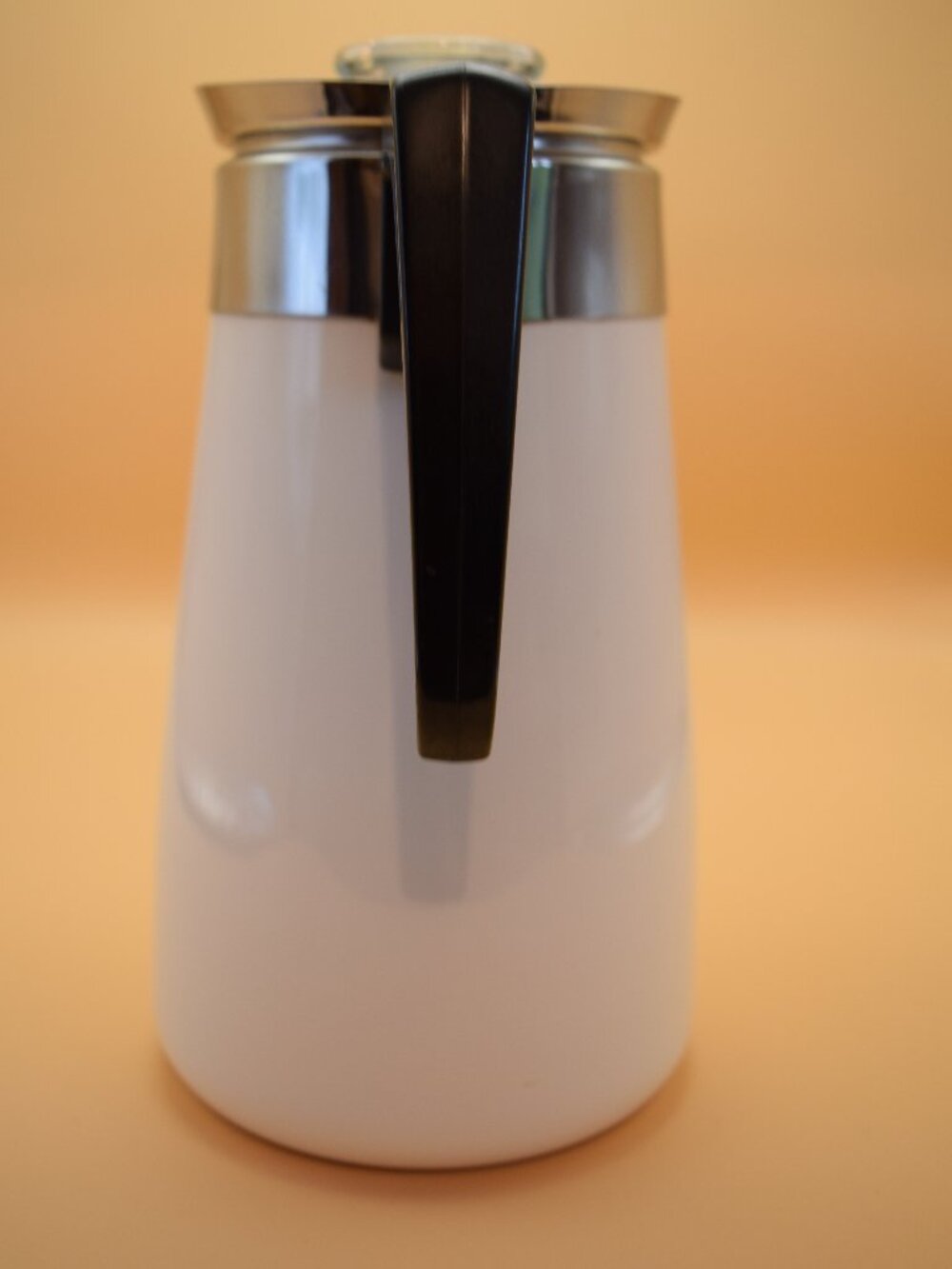Complete 9 Cup Corning Ware Coffee Pot Just White/All White w Lid & All Parts - Picture 5 of 9